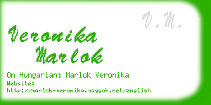 veronika marlok business card